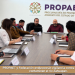 PROPAET y Federación endurecerán vigilancia contra industrias que contaminen el río Zahuapan.
