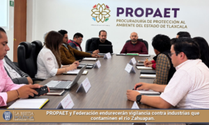 PROPAET y Federación endurecerán vigilancia contra industrias que contaminen el río Zahuapan.
