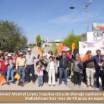 Giovani Montiel López impulsa obra de drenaje sanitario en San Bartolomé Matlalohcan tras más de 40 años de espera.