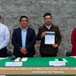 Huamantla encabeza la modernización de trámites ciudadanos en diez municipios de Tlaxcala.