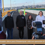 Grandes obras para Chiautempan: entra en operación el distribuidor vial.