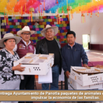 Entrega Ayuntamiento de Panotla paquetes de animales de traspatio para impulsar la economía de las familias.