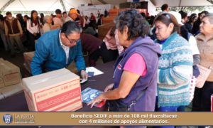 Beneficia SEDIF a más de 108 mil tlaxcaltecas con 4 millones de apoyos alimentarios.