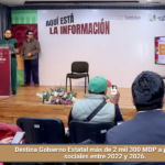 Destina Gobierno Estatal más de 2 mil 300 MDP a programas sociales entre 2022 y 2026.
