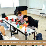 Promueve «Reúnete» la convivencia comunitaria a través de la pintura.