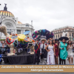 Zacatelco lleva sus tradiciones a la Ciudad de México en el Desfile de Alebrijes Monumentales.