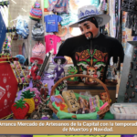 Arranca Mercado de Artesanos de la Capital con la temporada artesanal de Día de Muertos y Navidad.