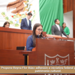 Propone Reyna Flor Báez adhesión a iniciativa federal para proteger el patrimonio cultural.
