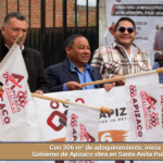 Con 306 m² de adoquinamiento, inicia Gobierno de Apizaco obra en Santa Anita Huiloac.