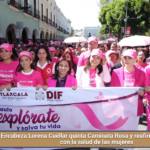 Encabeza Lorena Cuéllar quinta Caminata Rosa y reafirma compromiso con la salud de las mujeres.