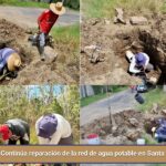 Continúa reparación de la red de agua potable en Santa Ana Nopalucan