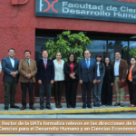Rector de la UATx formaliza relevos en las direcciones de las facultades de Ciencias para el Desarrollo Humano y en Ciencias Económico Administrativas.