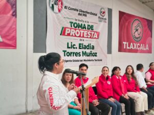Asume Eladia Torres dirigencia estatal del Movimiento Territorial del PRI en Tlaxcala
