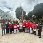 Huamantla conmemora 58 años del paso del fuego olímpico de México 1986.