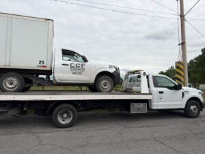Policía Municipal de Huamantla recupera camioneta con reporte de robo en Tamaulipas.