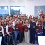 Ariadna Montiel Reyes y Ana Lilia Rivera Rivera fortalecen la organización y defensa de la transformación en Tlaxcala.