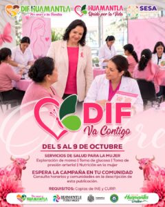 SMDIF Huamantla arranca “DIF va contigo” para acercar servicios de salud a las comunidades.