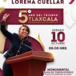 Lorena Cuéllar conmemorará cinco años de su triunfo electoral en Apizaco