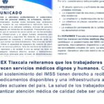COPARMEX Tlaxcala denuncia deficiencias en el IMSS y exige garantizar medicamentos y atención médica digna.