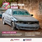 Para lograr calles más libres y seguras, el Ayuntamiento de Tlaxcala retirará vehículos abandonados.
